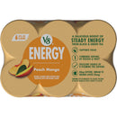 (4 pack) V8 Energy Peach Mango Energy Drink, 8 fl oz Can, 24 Pack