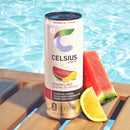 CELSIUS Sparkling Watermelon Lemonade, Functional Energy Drink 12 fl oz (Pack of 12)