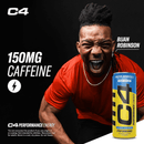 C4 Performance Energy Drink, Variety Pack Flavor, Zero Sugar, Carbonated, 12 fl oz Can, 12 Pack