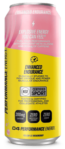 C4 Energy Performance Drink, Strawberry Blast, 16 oz, 12 Pack Cans