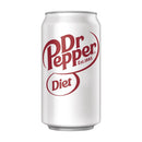 Diet Dr Pepper Soda Pop, 12 fl oz, 24 Pack Cans