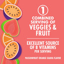 (4 pack) V8 +Energy Passionfruit Orange Guava Juice Energy Drink, 8 fl oz (24 Pack)