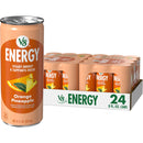 (2 pack) V8 Energy Orange Pineapple Energy Drink, 8 fl oz Can (24 Pack)
