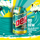 Mountain Dew Baja Blast Tropical Lime Soda Pop, 12 oz 24 pack Cans