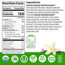 Orgain Organic Vegan 21g Protein Powder, Plant Based Shake Drink, Vanilla Bean 2.03lb