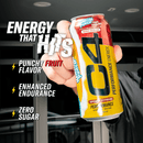 C4 Performance Energy Drink, Hawaiian Fruit Punch Juicy Red Flavor, Zero Sugar, Carbonated, 16 fl oz Can, 12 Pack