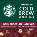 (6 pack) Starbucks Dark Chocolate Hazelnut, Cold Brew Coffee Concentrate, Iced Coffee, 32 fl oz