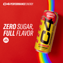 C4 Energy Performance Drink, Cosmic Rainbow, 16 oz, 12 Pack Cans