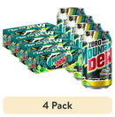 (4 pack) Mountain Dew Zero Sugar Baja Blast Tropical Lime Soda Pop, 12 fl oz, 12 Pack Cans
