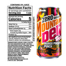 Mountain Dew x Trolli Mango Pineapple Punch Zero Sugar 12 fl oz, 12ct Can