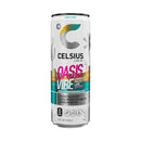 CELSIUS Sparkling Oasis Vibe, Functional Energy Drink 12 fl oz Can (Pack of 12)
