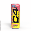 C4 Performance Energy Drink, Jolly Rancher & Candy Variety Pack, Strawberry Blast, Watermelon, Green Apple, & Cosmic Rainbow, 12 fl oz Cans, 12 Pack