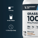 Transparent Labs Grass-Fed Whey Protein - 30 Servings, French Vanilla