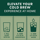(6 pack) Starbucks Sweetened Signature Black, Cold Brew Coffee Concentrate, Iced Coffee, 32fl oz