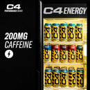 C4 Performance Energy Drink, Midnight Cherry, Zero Sugar, Carbonated, 16 fl oz Can (12 Pack)