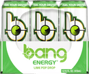 Bang Energy Drink, Lime Pop Drop, 16 fl oz, 12 Cans