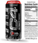 C4 Ultimate Energy Drink, Cherry Bomb Frost Flavor, Zero Sugar, Carbonated, 16oz can (12 Pack)