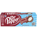(4 pack) Dr Pepper Creamy Coconut Soda Pop, 12 fl oz, 12 Pack Cans