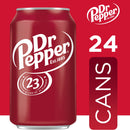 Dr Pepper Soda Pop, 12 fl oz, 24 Pack Cans