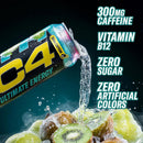 C4 Ultimate Energy Drink, Tropical Tundra Frost, Zero Sugar, Carbonated, 16 oz can (12 Pack)