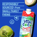 Vita Coco Coconut Water, Peach & Mango, 16.9 fl oz (Pack of 12)