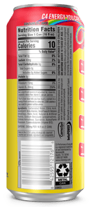 C4 Energy Performance Drink, Cosmic Rainbow, 16 oz, 12 Pack Cans
