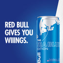 Red Bull Sea Blue Edition Energy Drink, 12 fl. oz., 6 Packs of 4 Cans, 114mg Caffeine