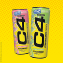 C4 Performance Energy Drink, Jolly Rancher & Candy Variety Pack, Strawberry Blast, Watermelon, Green Apple, & Cosmic Rainbow, 12 fl oz Cans, 12 Pack
