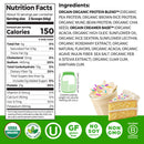 Orgain Organic Vegan 21g Protein Powder, Plant Based, Birthday Cake 1.02lb