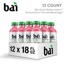 Bai Kula Watermelon Antioxidant Infused Water Beverage, 18 fl oz, 12 Pack Bottles