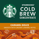 (6 pack) Starbucks Caramel Dolce Flavored, Cold Brew Coffee Concentrate, Iced Coffee, 32 fl oz