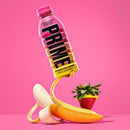 Prime Hydration Sports Drink, Strawberry Banana, 16.9 fl oz, 12 Pack, Bottles