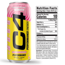 C4 Energy Performance Drink, Strawberry Blast, 16 oz, 12 Pack Cans