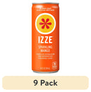 (9 pack) IZZE Sparkling Mango Juice Beverage, 8.4 Fl Oz Can