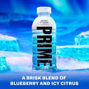 Prime Hydration Sports Drink, Berry Freeze, 16.9 fl oz, 12 Pack, Bottles