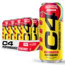 C4 Energy Performance Drink, Cosmic Rainbow, 16 oz, 12 Pack Cans