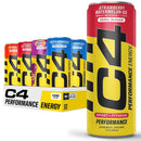 C4 Performance Energy Drink, Variety Pack Flavor, Zero Sugar, Carbonated, 12 fl oz Can, 12 Pack