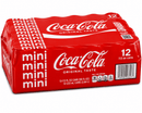 Coca-Cola Original Taste Mini Soda Cans, Classic Cola Carbonated Soft Drink, Refreshing Coca-Cola Beverage, 7.5 fl oz Mini Cans, 12 Pack
