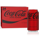 Coca-Cola Zero Sugar Soda Pop Cans, 12 fl oz, 24 Pack