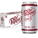 Diet Dr Pepper Soda Pop, 12 fl oz, 24 Pack Cans