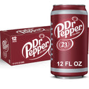 Dr Pepper Soda Pop, 12 fl oz, 24 Pack Cans