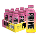 Prime Hydration Sports Drink, Strawberry Banana, 16.9 fl oz, 12 Pack, Bottles
