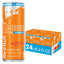 Red Bull Amber Edition Sugarfree Energy Drink, Strawberry Apricot, 8.4 fl. oz., 6 x 4 Cans (Pack of 24)