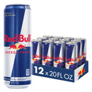 Red Bull Energy Drink, 20 fl. oz. Can, Pack of 12 Cans, 189mg Caffeine, Taurine & B Vitamins