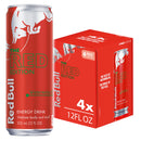 Red Bull Sea Blue Edition Energy Drink, 12 fl. oz., 6 Packs of 4 Cans, 114mg Caffeine