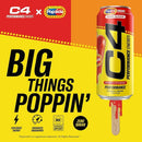 C4 Performance Energy Drink, Variety Pack with Cherry & Grape Popsicle, 12 fl oz, 12 Pack Cans