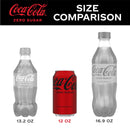 Coca-Cola Zero Sugar Soda Pop Cans, 12 fl oz, 24 Pack