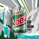 Diet Mountain Dew Citrus Soda Pop, 12 fl oz, 24 Pack Cans