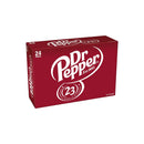 Dr Pepper Soda Pop, 12 fl oz, 24 Pack Cans