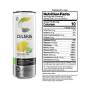 CELSIUS Sparkling Lemon Lime, Functional Energy Drink 12 fl oz Can (Pack of 12)